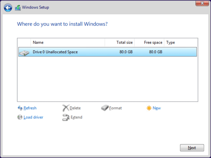Choosing-the-drive-for-Windows-10-installation
