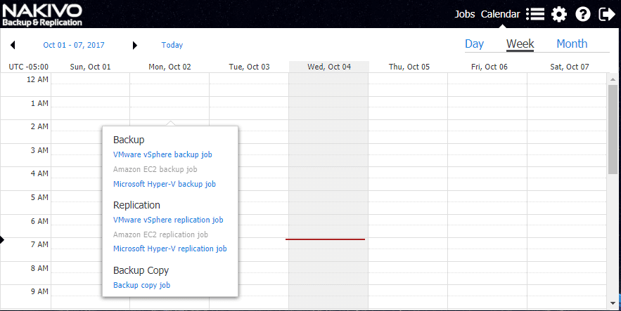 Calendar-Dashboard-of-NAKIVO-Backup-Replication
