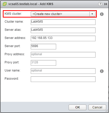 Create-a-new-KMS-Cluster-and-point-it-to-the-lab-server