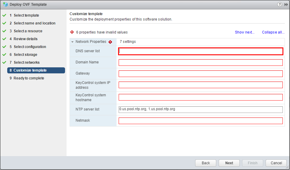 Hytrust-KeyControl-customize-template-network-options