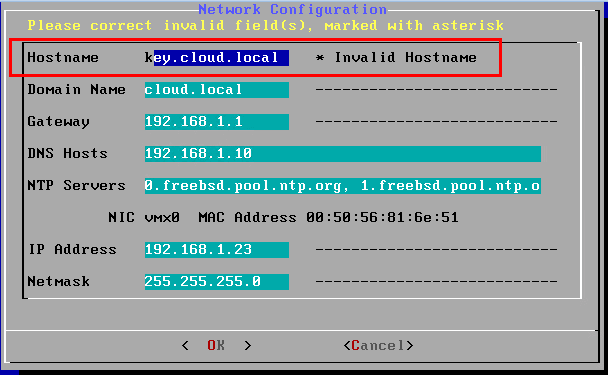 Hytrust-KeyControl-invalid-hostname