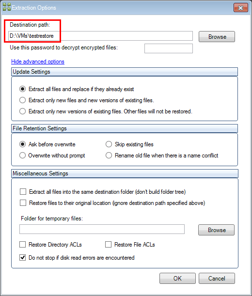 Select-destination-path