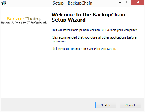 The-BackupChain-installer-begins