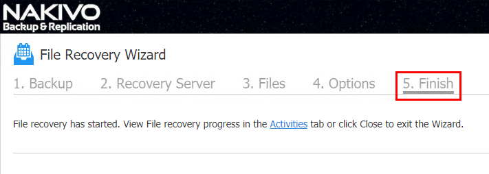 NAKIVO-Backup-Replication-v7.4-Instant-File-recovery-to-server-finishes