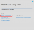 Installing and Configuring Microsoft Azure Backup Server