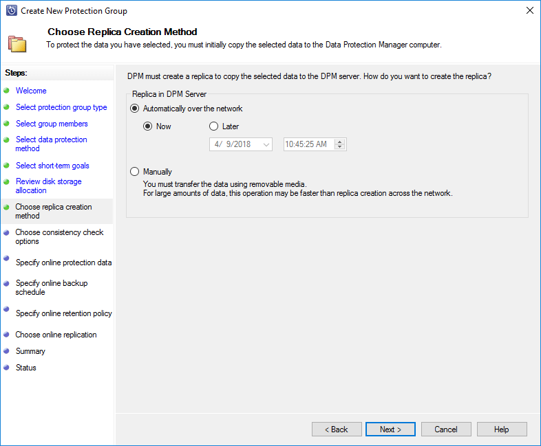 Configure-the-initial-replica-copy-configuration-settings