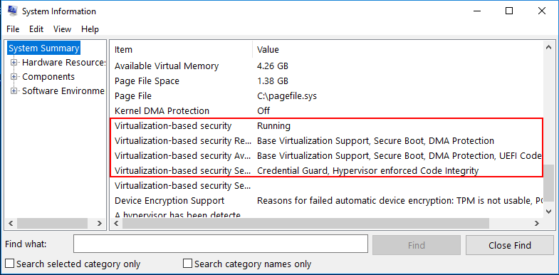 Use-MSINFO32.EXE-to-verify-virtualization-based-security-in-Windows-10