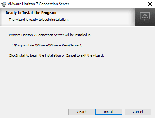 Installation-of-Horizon-7.5-Connection-Server-Ready-to-Begin