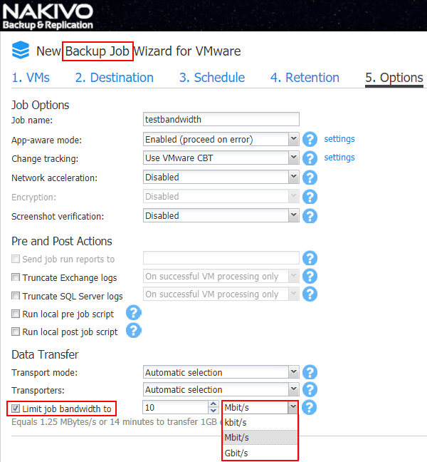 Throttle-Network-Backup-Traffic-NAKIVO-Bandwidth-Throttling-configuration
