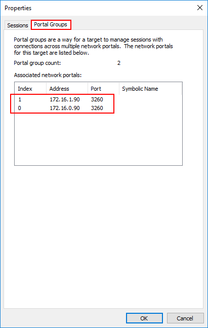 Verifying-portal-group-connections