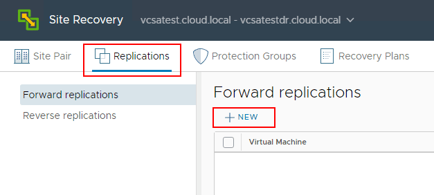 Creating-a-new-forward-replicatio-with-VMware-Site-Recovery-Manager-8.1