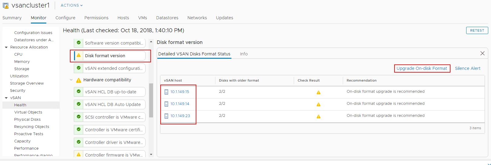 After-upgrading-to-vSphere-6.7-Update-1-the-on-disk-format-version-needs-upgraded