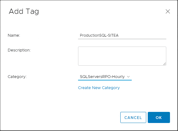 Associating-tag-with-new-tag-category-defined
