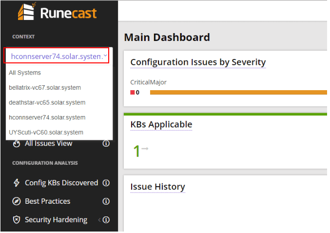 Displaying-VMware-Horizon-configuration-issues-by-severity-in-Runecast-Analyzer-Beta