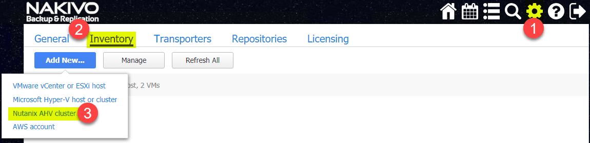 Adding-a-Nutanix-AHV-environment-to-NAKIVO-Backup-Replication-8.5