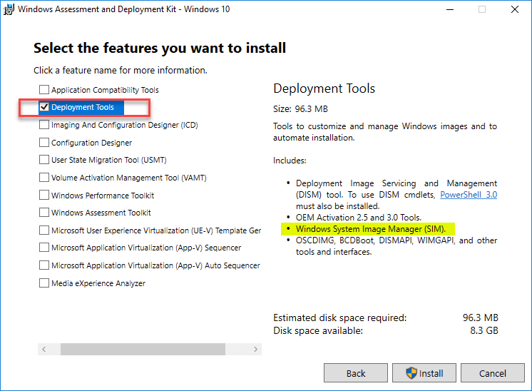 Installing-the-Deployment-Tools-from-the-Windows-Assessment-and-Deployment-Kit