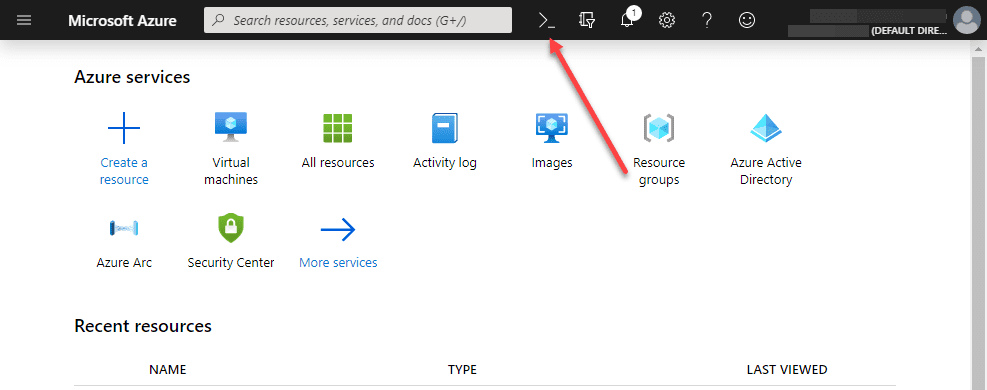 Accessing-the-Terraform-for-Azure-Cloud-Shell