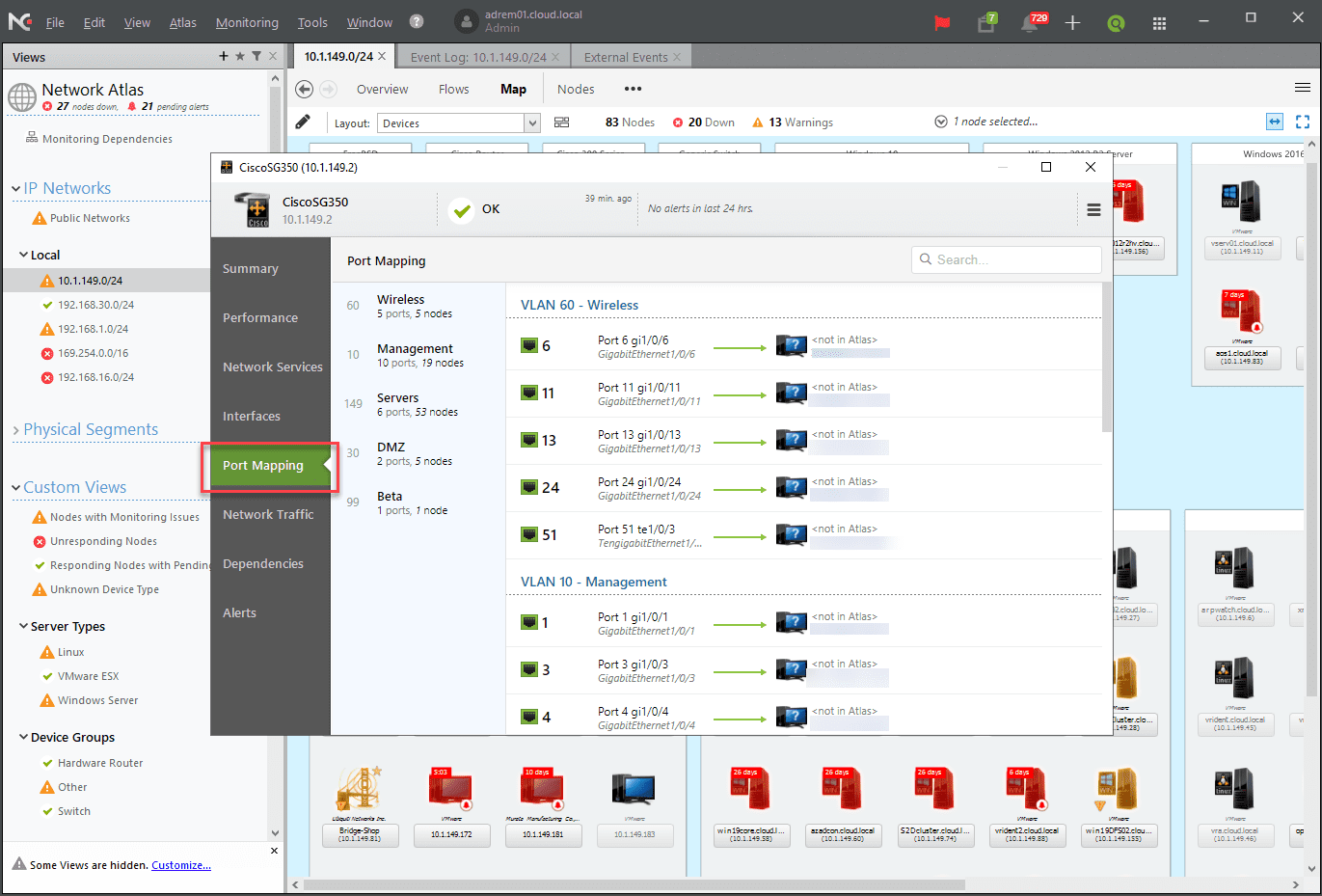 Port-mapping-feature-of-NetCrunch-when-looking-at-a-switch-monitored-with-SNMP