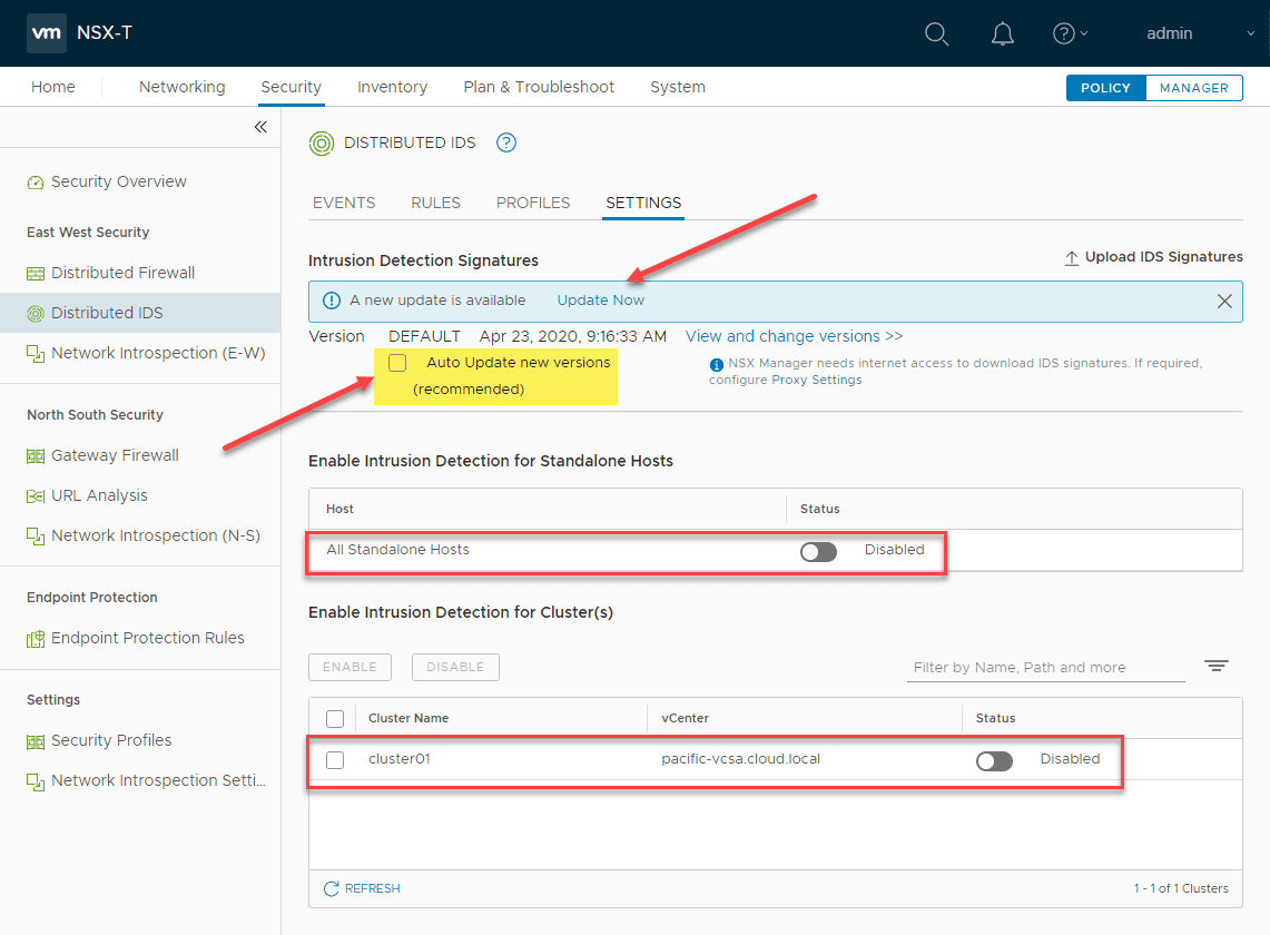 Updating-the-NSX-T-3.0-distributed-IDS-signatures
