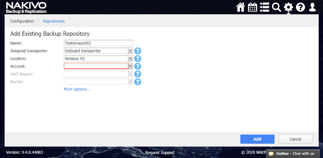 Adding-an-Amazon-S3-storage-bucket-repository-in-NAKIVO-Backup-Replication-v9.4