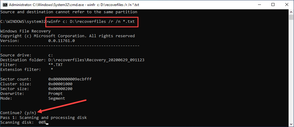 Beginning-the-recovery-of-files-using-Windows-File-Recovery-app