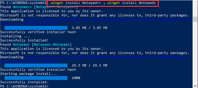 Installing-multiple-applications-at-once-with-Winget
