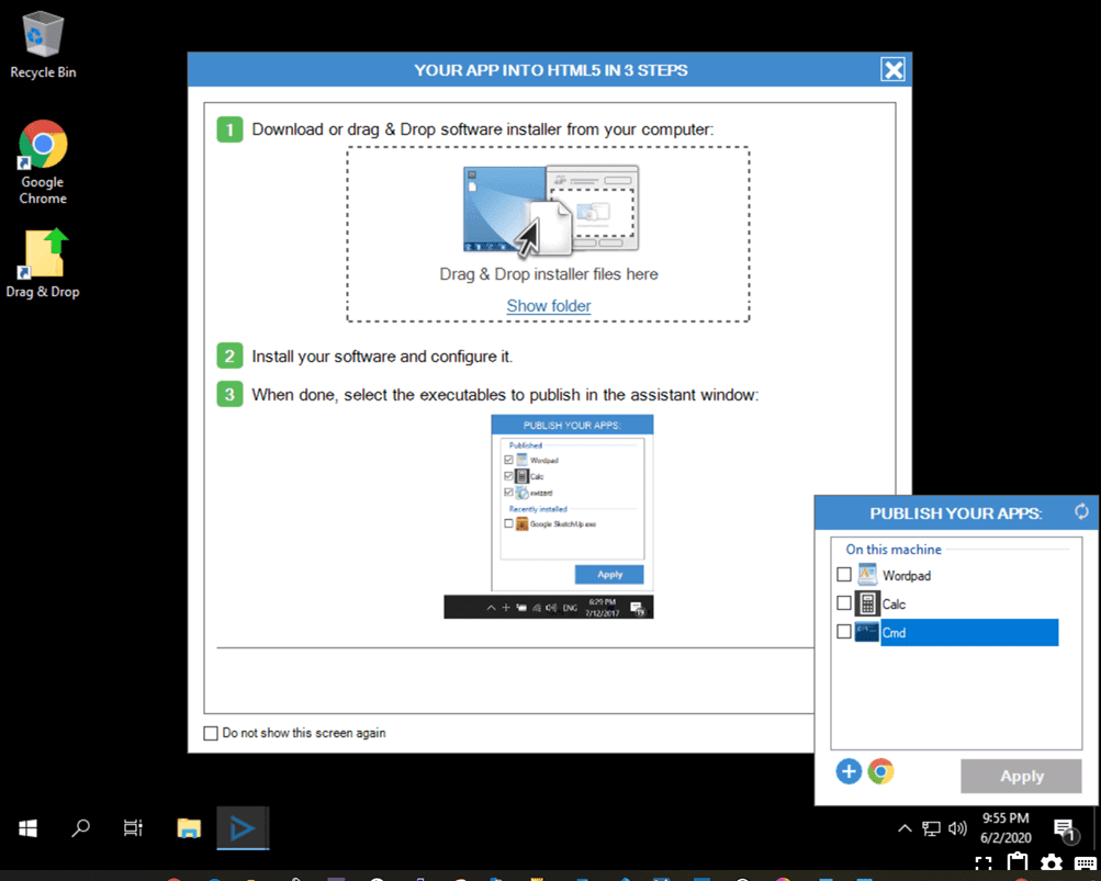 Installing-software-via-the-admin-interface-of-your-Cameyo-server