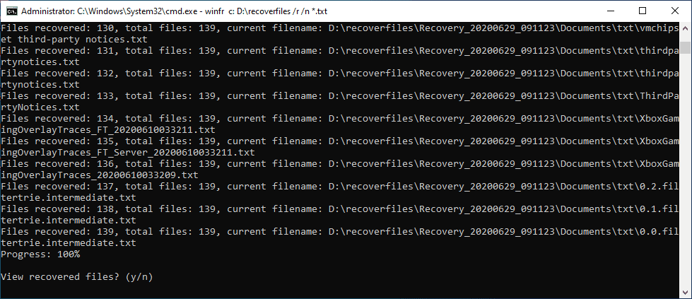 View-recovered-files-after-the-process-completes