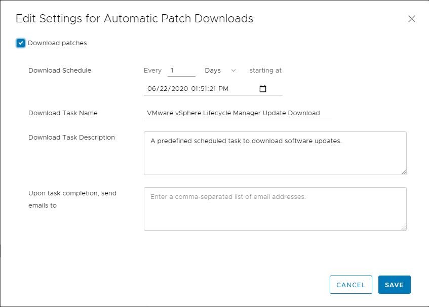 Viewing-and-changing-settings-for-Automatic-Patch-Downloads-in-vLCM