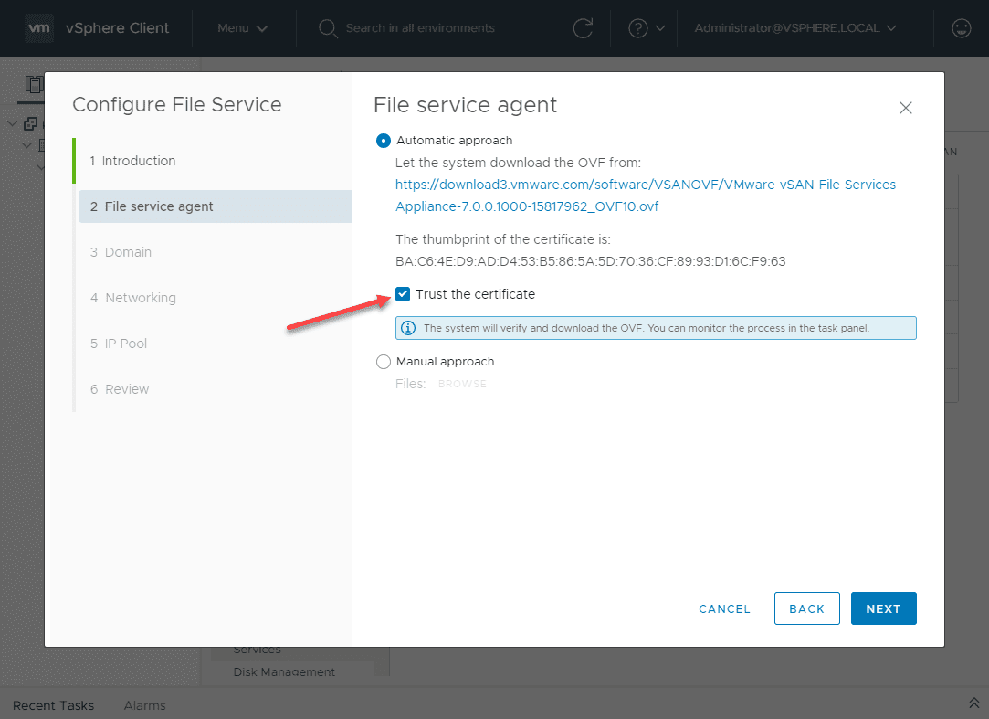 Automatically-configuring-the-file-service-agent