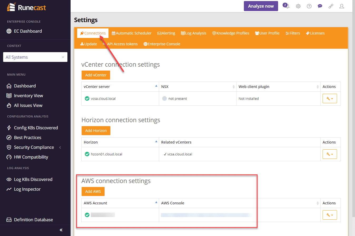 Add-your-Amazon-AWS-connection-to-your-Runecast-Analyzer-appliance