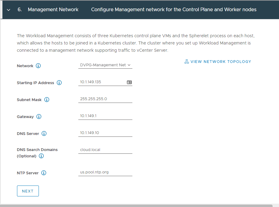 Configure-the-management-network