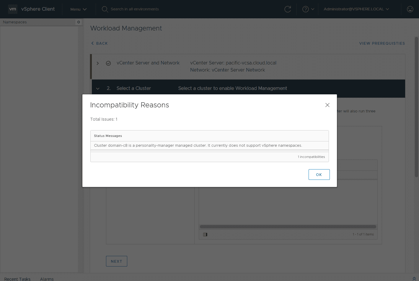 Incompatibility-due-to-vSphere-Lifecycle-Mangement-enabled