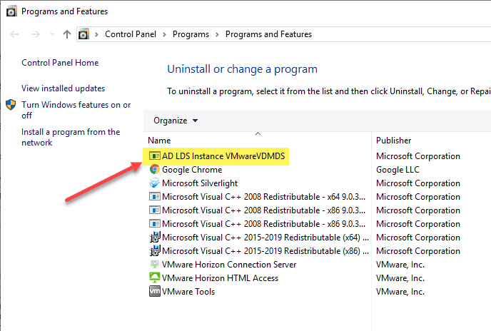 AD-LDS-instance-installed-on-Horizon-Connection-Server