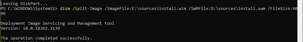 Using-DISM-to-split-the-install.wim-file-for-FAT32-partition