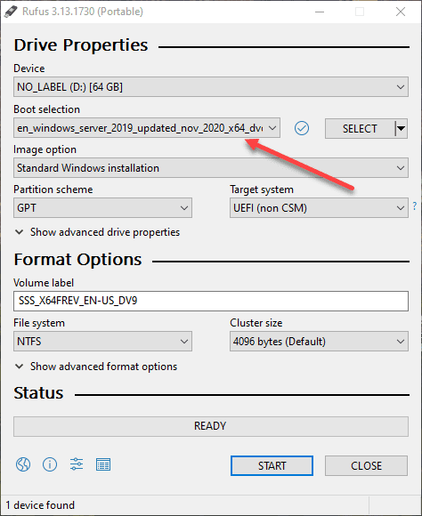 Using-Rufus-to-create-a-USB-drive-for-Windows-Server-2019-installation