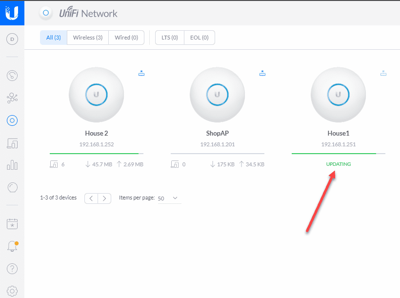 Upgrading unifi ap firmware using the unifi controller