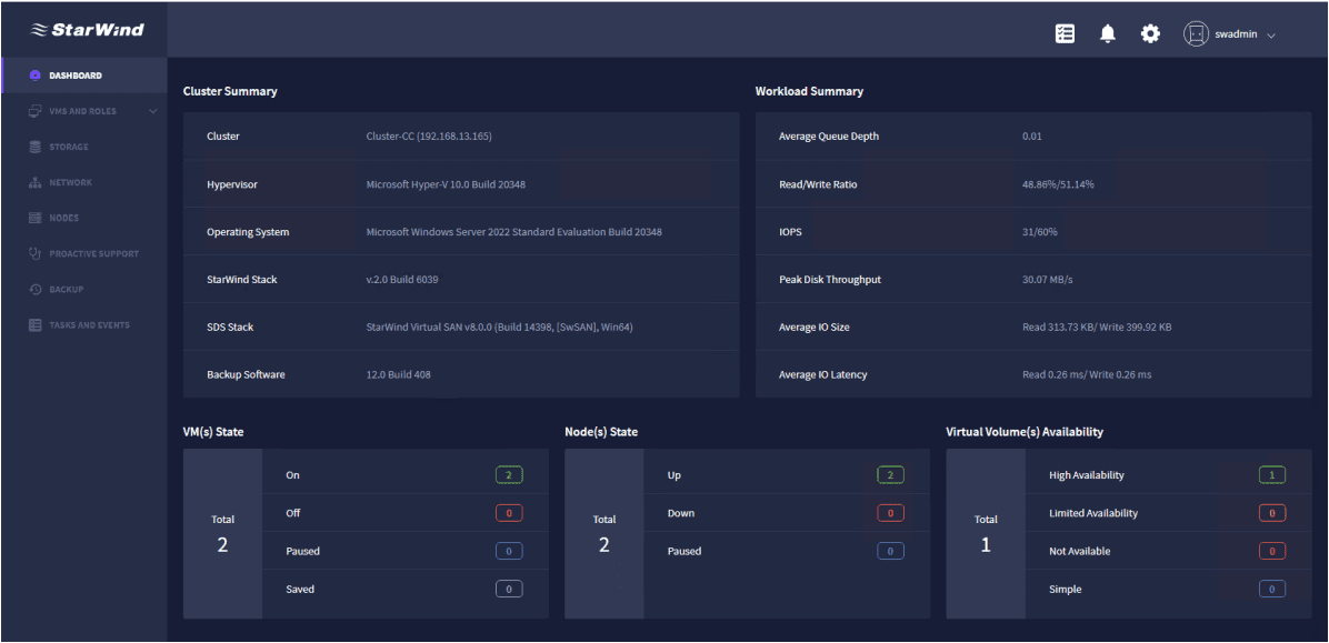 StarWind Command Center