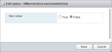 Changing the execInstalledOnly configuration setting