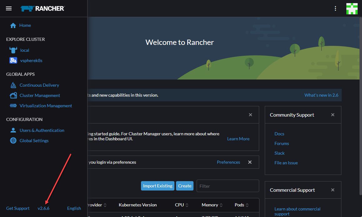 Rancher upgrade to the latest version