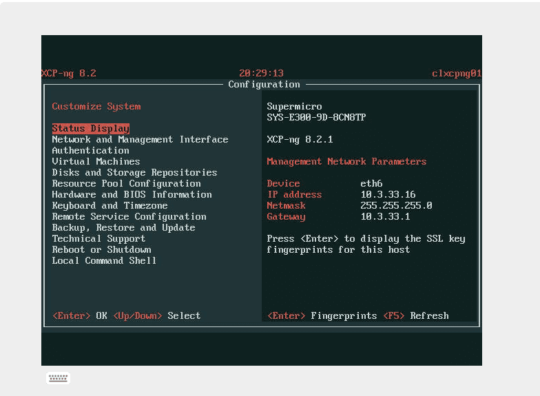 XCP NG open source Xen server
