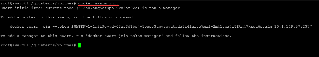 Creating a Docker Swarm cluster