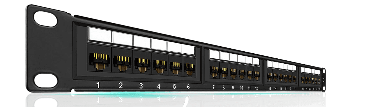 Home server rack patch panel