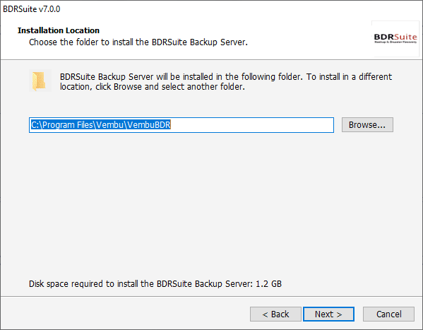 Customize the installation location