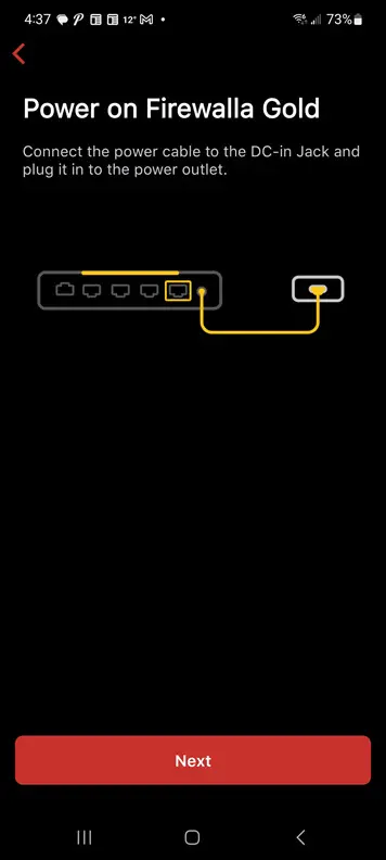 Connecting the cabling for your firewalla gold se