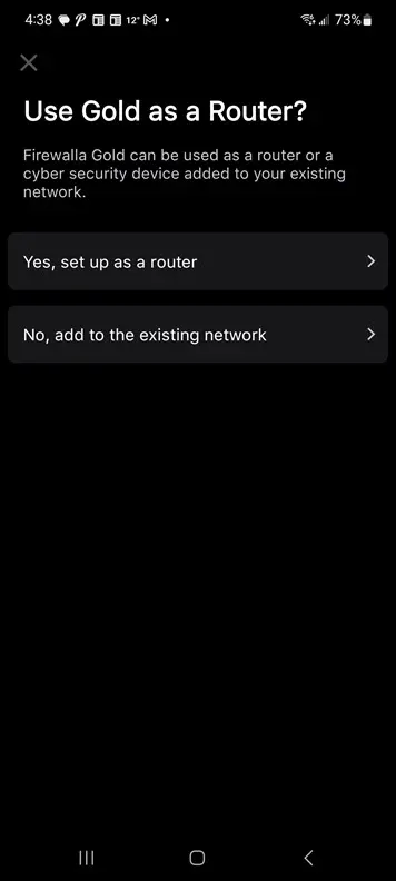 Set the mode of your firewalla gold se device