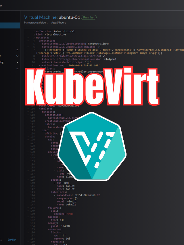 Kubevirt: Transforming Kubernetes into a Unified VM and Container Platform