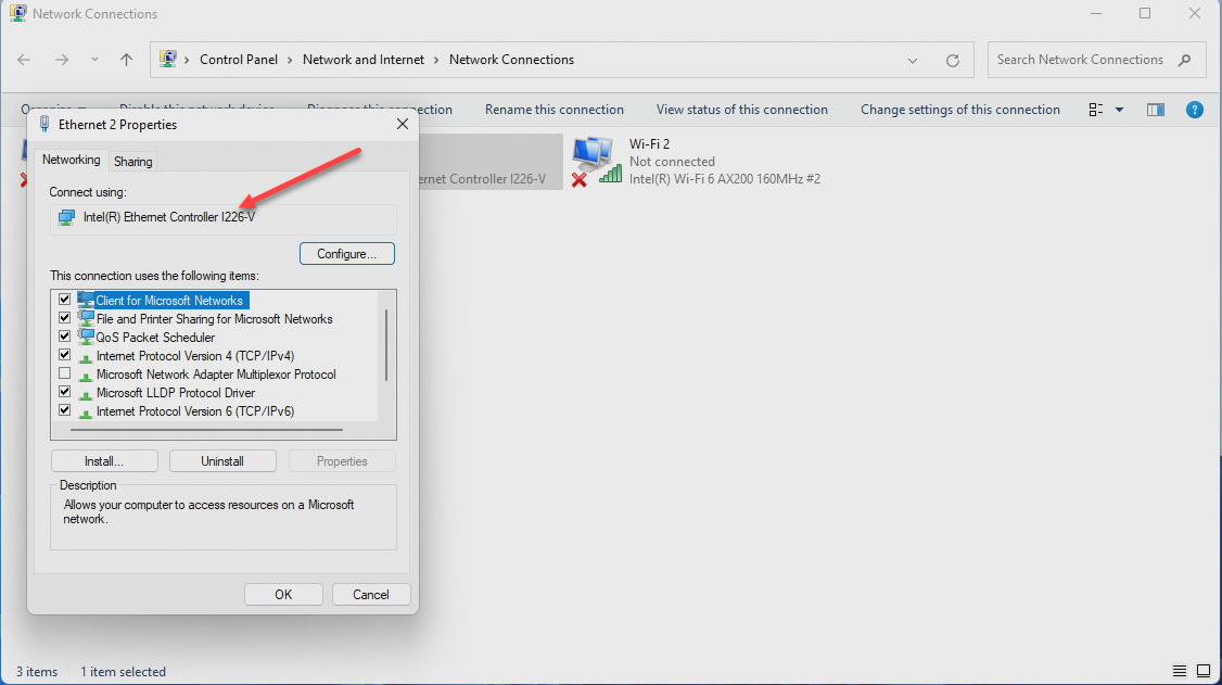 Intel i 226v network controller in the trigkey s7
