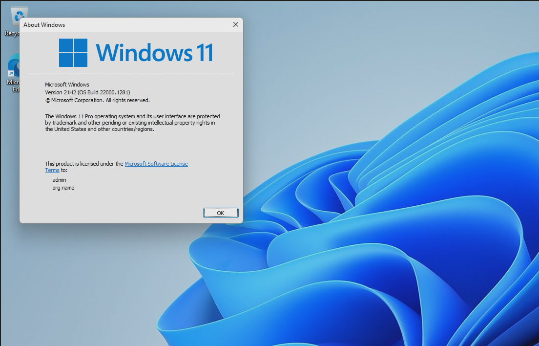 Trigkey s7 installed with windows 11 21h2