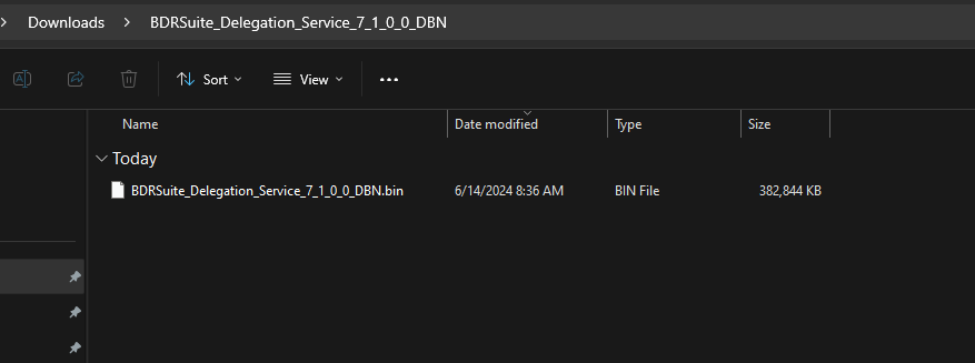 Copy the bin file for bdrsuite host agent to your proxmox ve server host